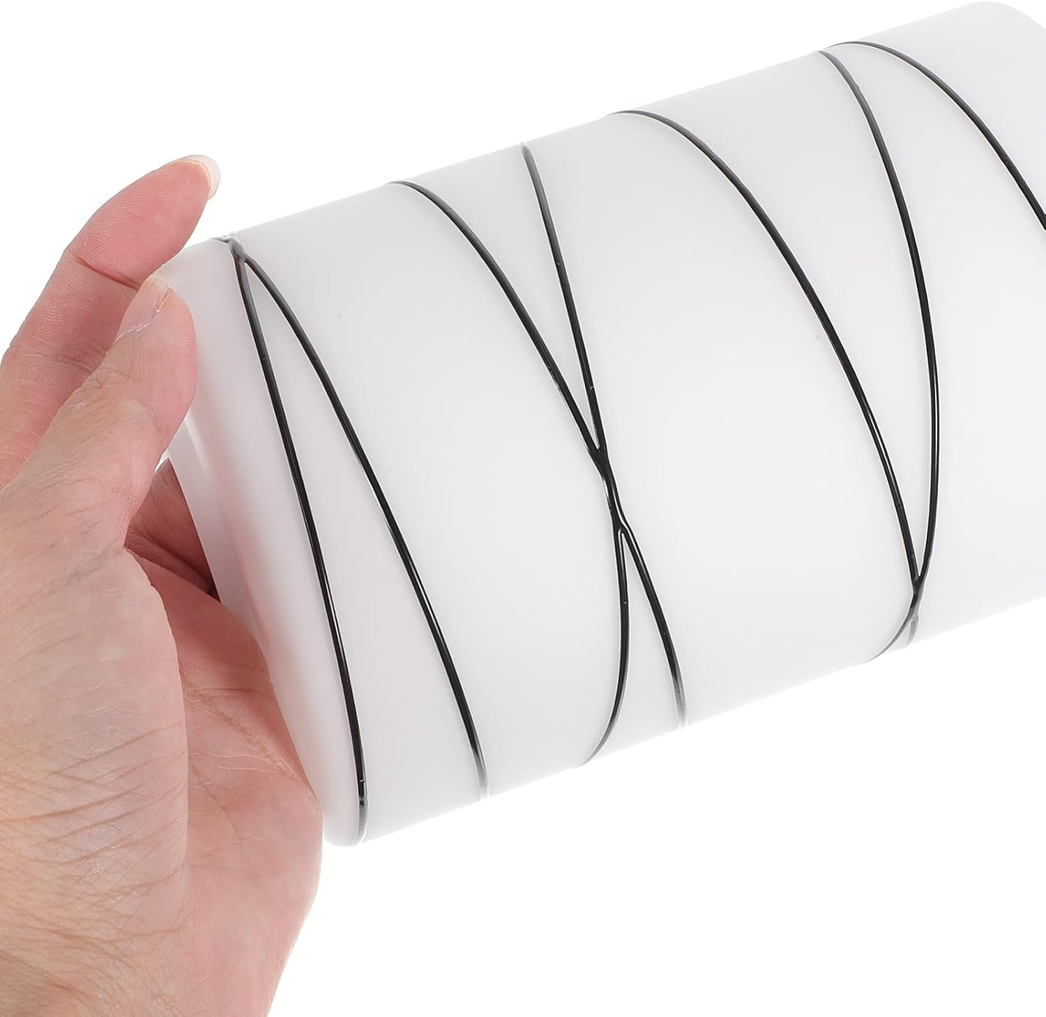 Uonlytech Ser of 3 E27 Cilindro esmerilado lámpara de araña pantallas de reemplazo cilindro cilindro de cristal colgante pantalla pantalla reemplazo