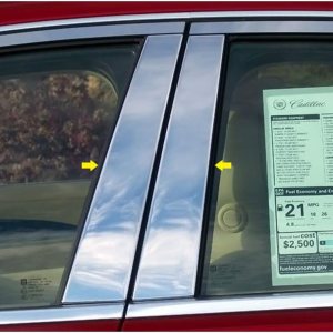 QAA es compatible con Cadillac CTS 2014-2019 4 piezas de poste de pilar inoxidable PP54250 QAA es compatible con Cadillac CTS 2014-2019 4 piezas de poste de pilar inoxidable PP54250