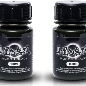 MUSOU BLACK, World Blackest – Pintura acrílica, 3.4 fl oz, paquete de 2, 3.38 onzas líquidas (paquete de 2) MUSOU BLACK, World Blackest – Pintura acrílica, 3.4 fl oz, paquete de 2, 3.38 onzas líquidas (paquete de 2)