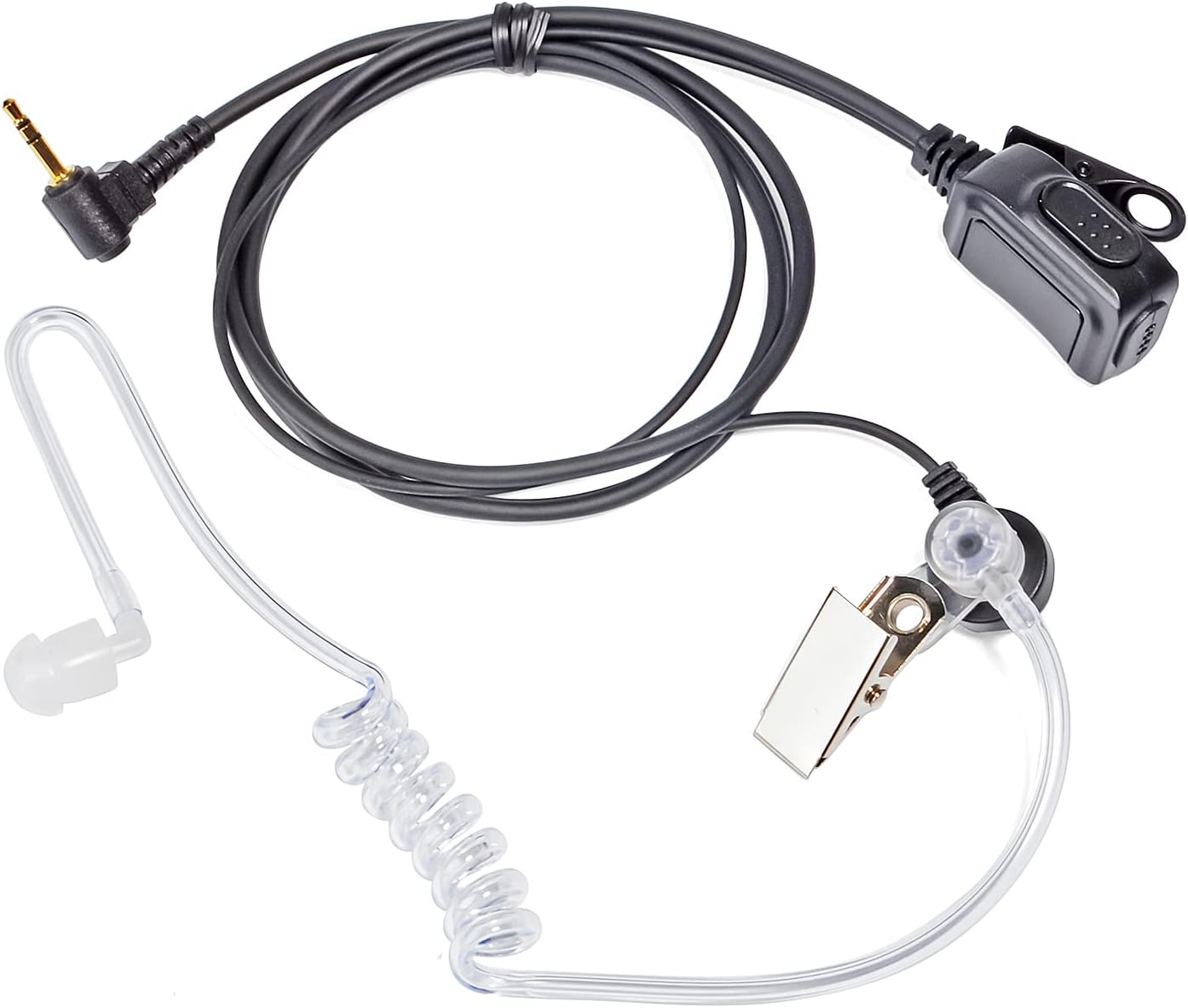 Auriculares de radio, auriculares de tubo acústico con PTT y micrófono para Motorola Talkabout MH230R T200 T260 T460 T600 MR350R MT350R MS350R HT