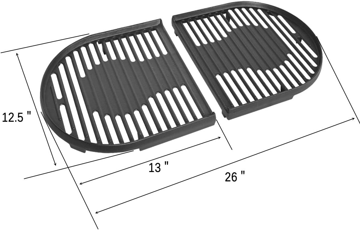 Stanbroil Parrilla de hierro fundido para parrillas de cocina Coleman Roadtrip Swaptop Grills LX LXE LXX, paquete de 2
