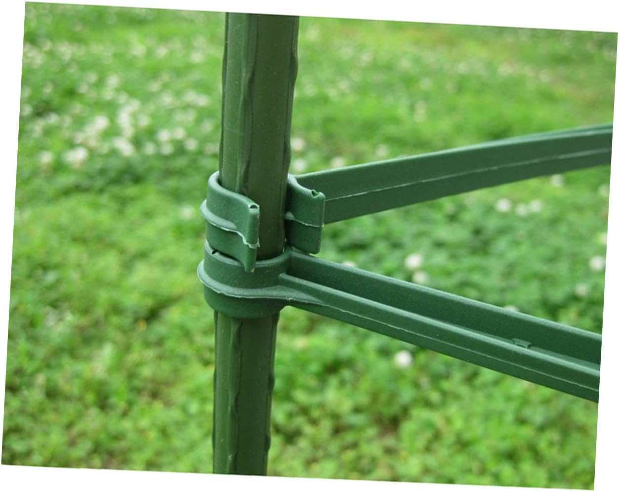 24pcs Accesorios de Interior Planta de Pepino Plantas de Interior Plantas de Casa Flor Enrejado Jardín Enrejado Conector Jaula de Plantas Barra de