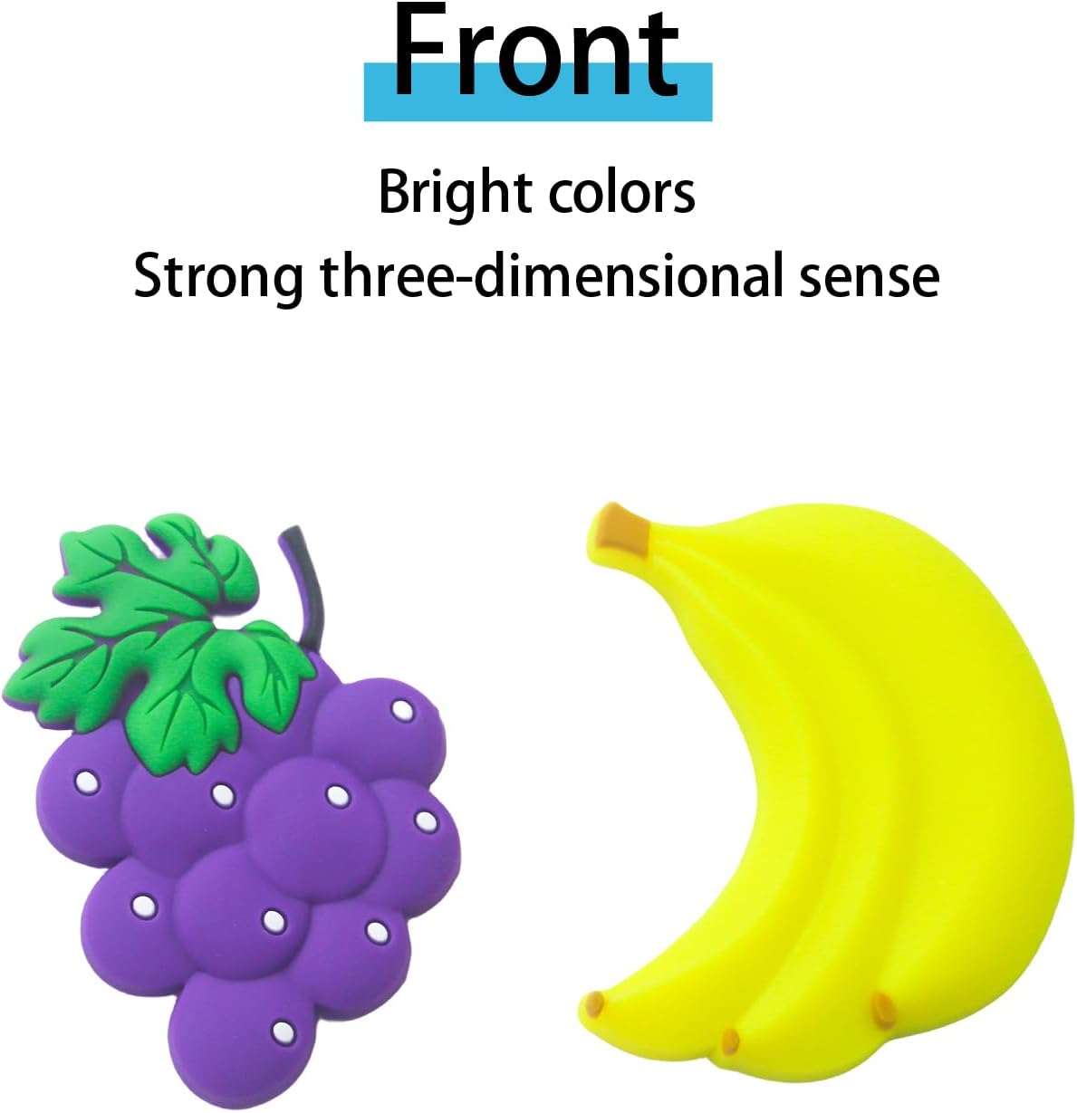Pegatinas de imán de PVC impermeable para refrigerador, diseño de frutas cortadas, fijación fuerte para fotos, notas y decoraciones