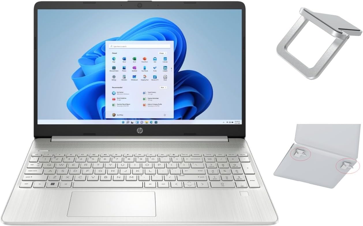 HP Pantalla HD de 15.6 pulgadas  Procesador AMD Ryzen 3-5300U (Beat i5-1035G1)  16 GB de RAM  SSD de 1024 GB  Cámara HD AMD Radeon Graphics True