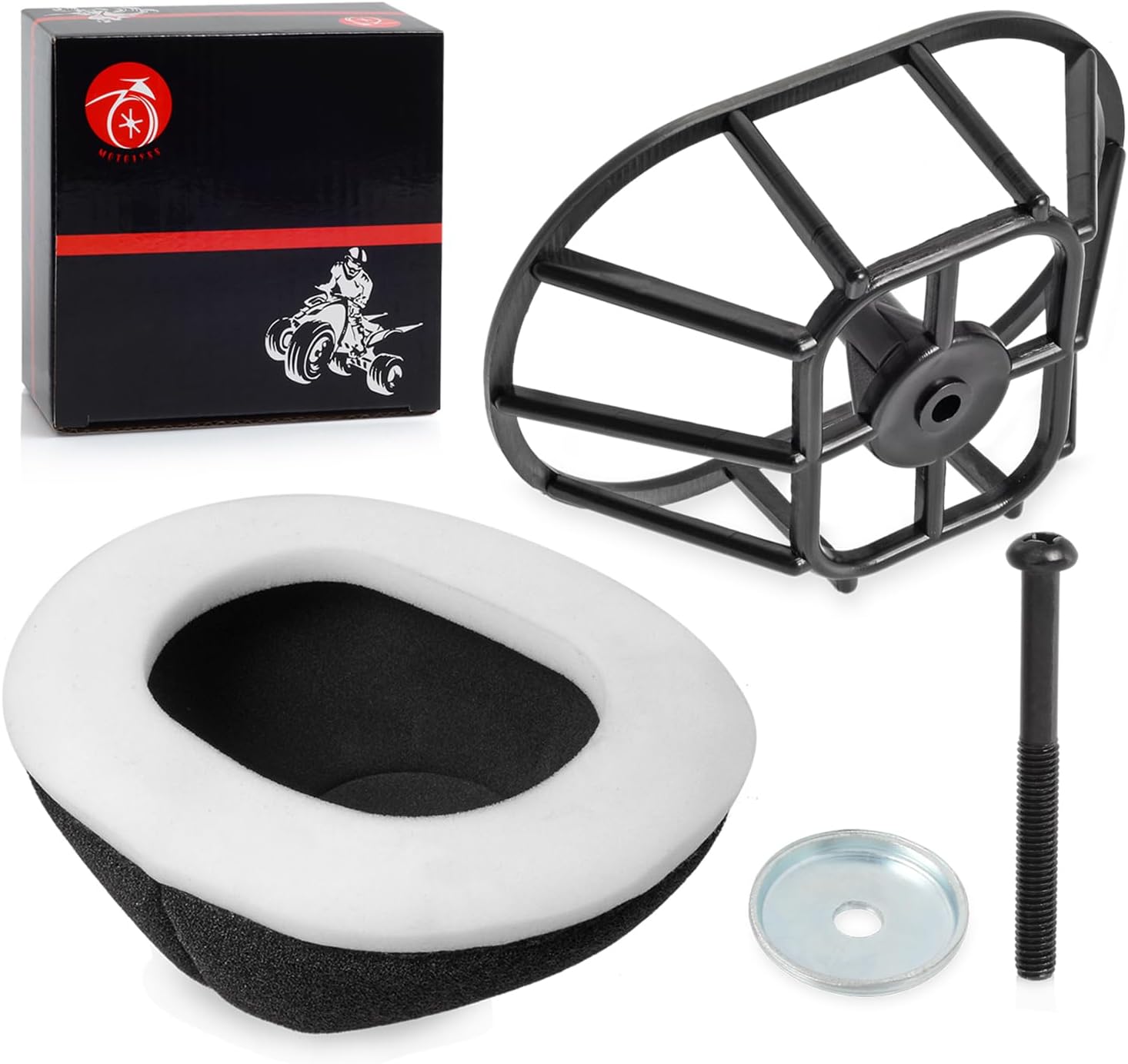 Kit de filtro de aire jaula titular cesta de admisión para Yamaha Blaster 200 Grizzly 125 Breeze 125 YFA1 Raptor 125 250 2XJ-14458-00-00