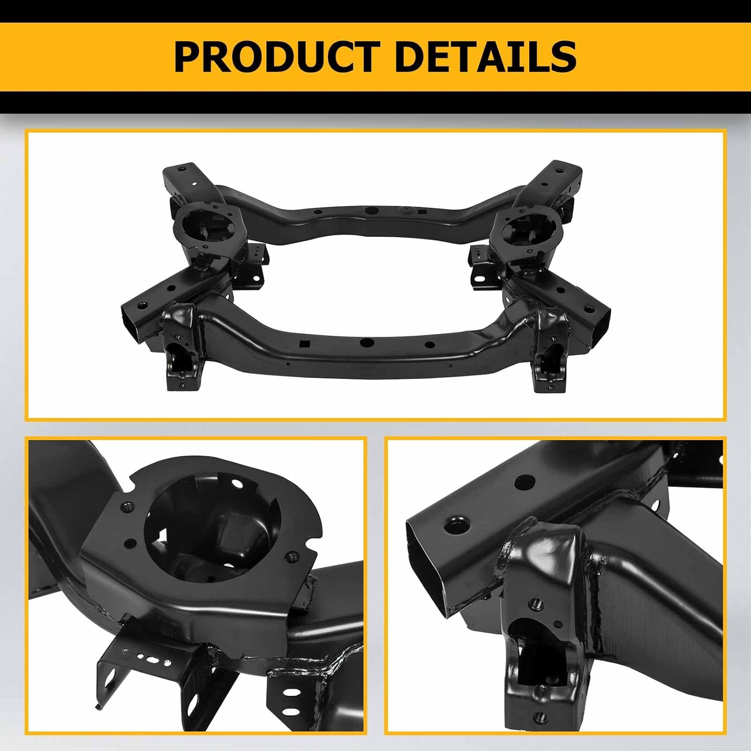 KUAFU Travesaño del motor de la cuna del bastidor auxiliar de la suspensión delantera compatible con Dodge Charger Challenger 2011-2015 Chrysler 300