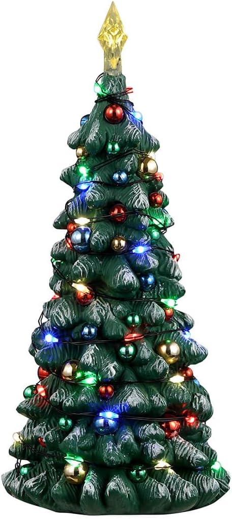Lemax Árbol de Navidad nevado, funciona con pilas (4.5V) #34102