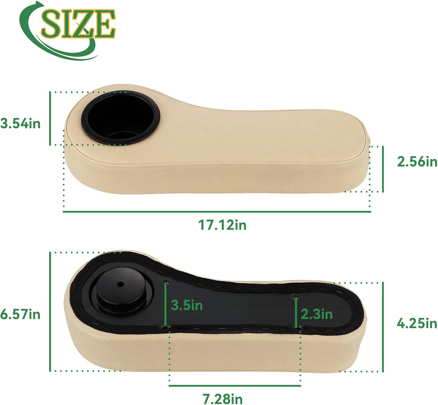 Reposabrazos de carrito de golf con portavasos para EZGO Club Car Yamaha, no requiere taladrar, kits de reposabrazos para asiento trasero con marco