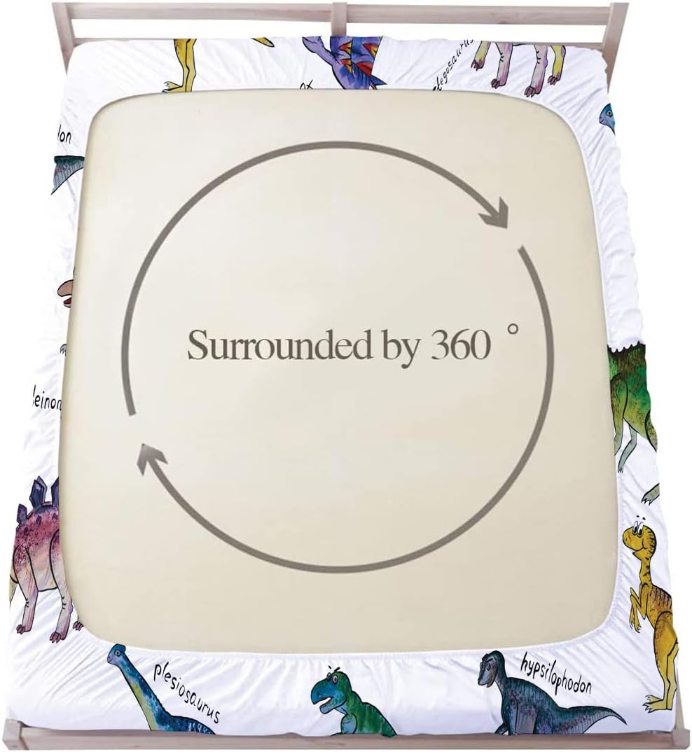 Mkikejoy Juego de sábanas de la colección de dinosaurios, tamaño matrimonial, para niños, niñas, adolescentes, juego de ropa de cama de 3 piezas, 1
