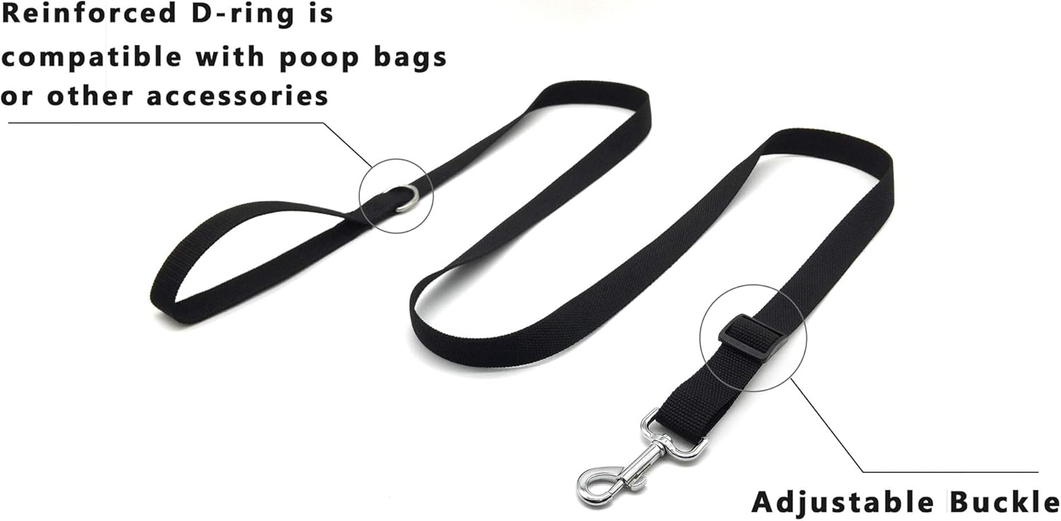 Correa ajustable de nailon para perro, correas de perro de 6 pies de largo para perros medianos y grandes