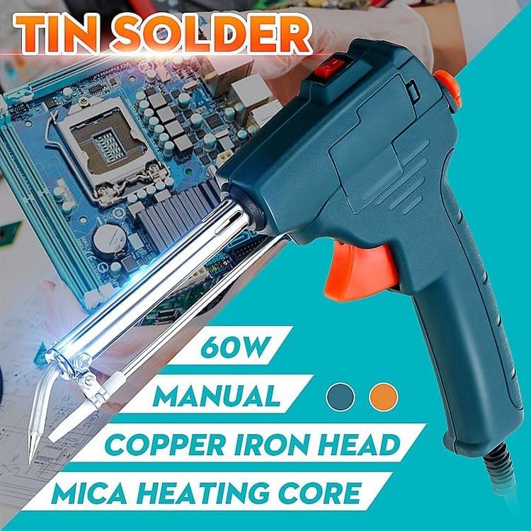 Kit de soldador con 2 unidades de alambre de soldadura de aluminio de acero inoxidable, 110 V 60 W, kit de pistola de soldadura automática con una
