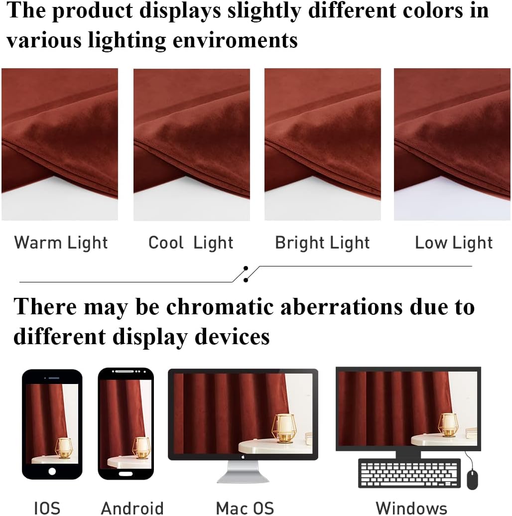 StangH – Cortinas opacas de terciopelo para teatro, dormitorio, privacidad con aislamiento térmico, para Media Cafe, 52 x 90pulgadas, 2paneles,