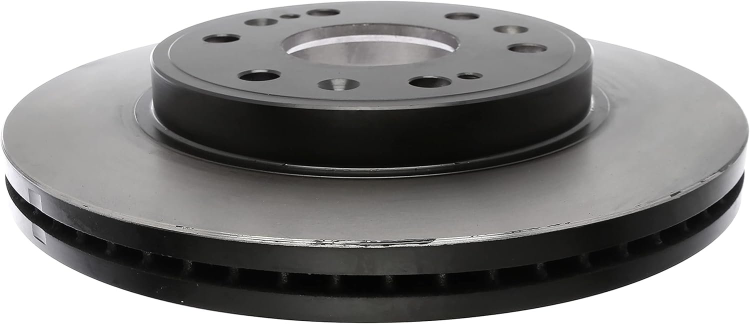 ACDelco Gold 18A1705 Black Hat Rotor de freno de disco delantero y oro 17D1367CH Juego de pastillas de freno de disco delantero de cerámica