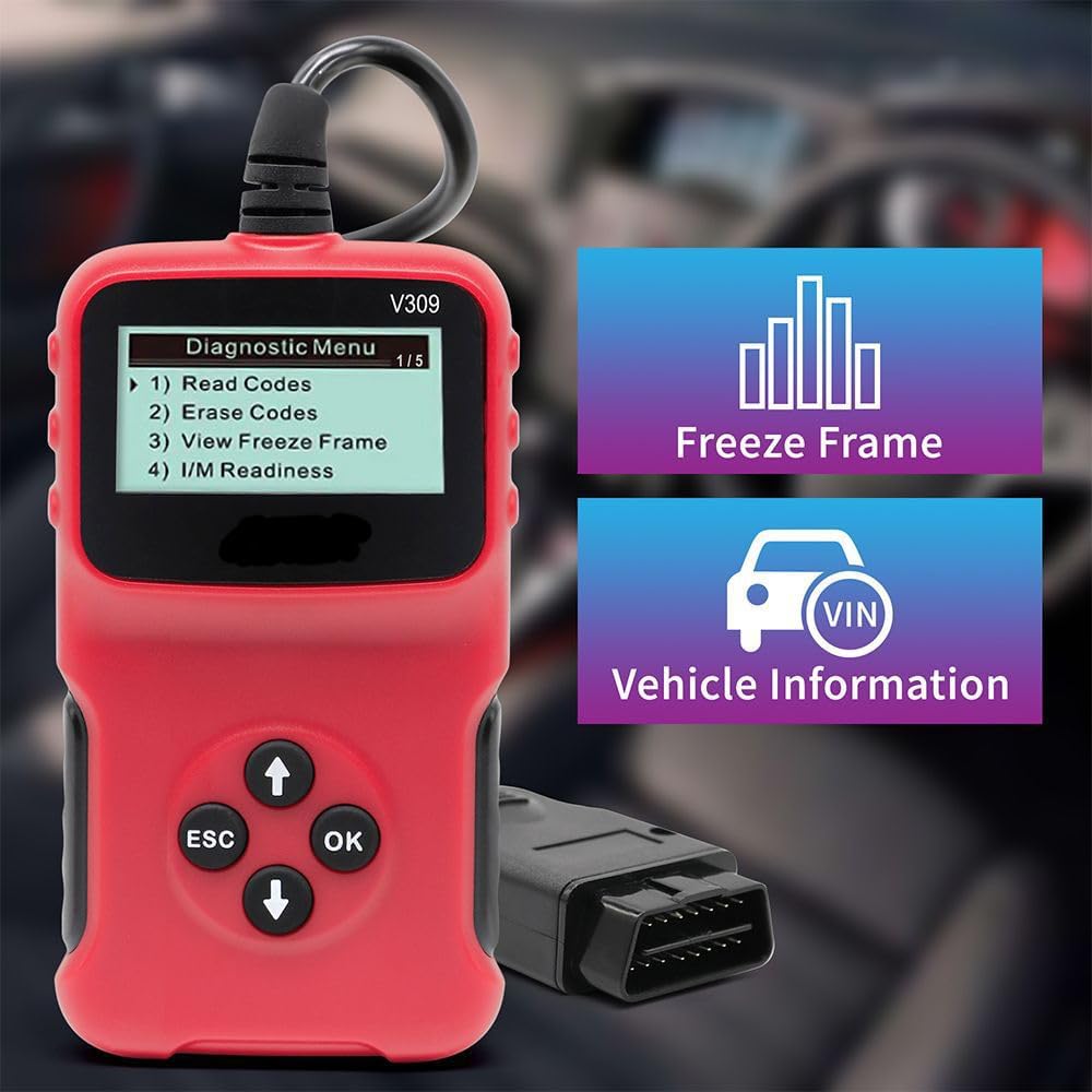 Lector de códigos de problemas automotrices, herramienta de diagnóstico automotriz, precisa, fácil de usar, portátil, amplia gama de aplicaciones,