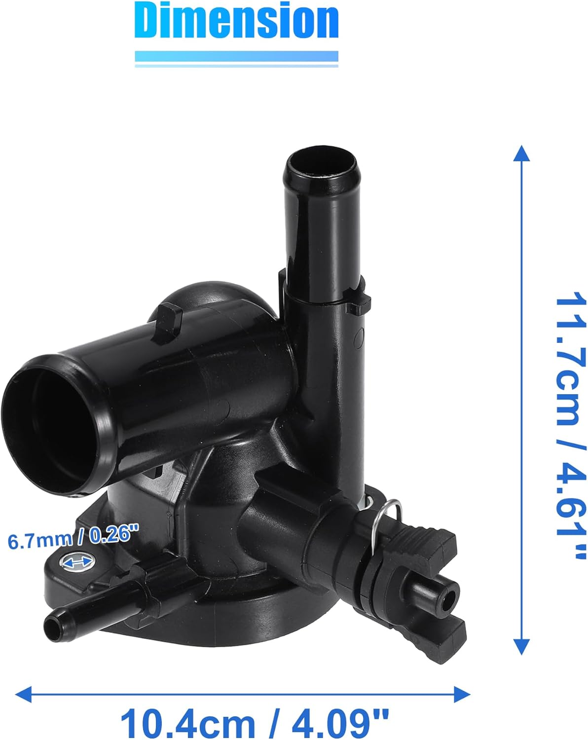 X AUTOHAUX Conjunto NO.16031-21010 de la carcasa del termostato del refrigerante del motor del coche para la base 2013-2014 2017-2021 del Toyota