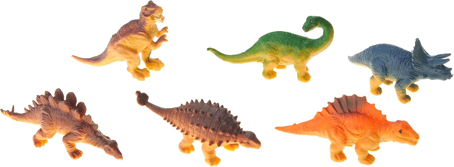 PowerTRC Juego de figuras de dinosaurio con árboles, rocas, tapete de juego y contenedor para niños y niñas  Crea un parque de dinosaurios con un