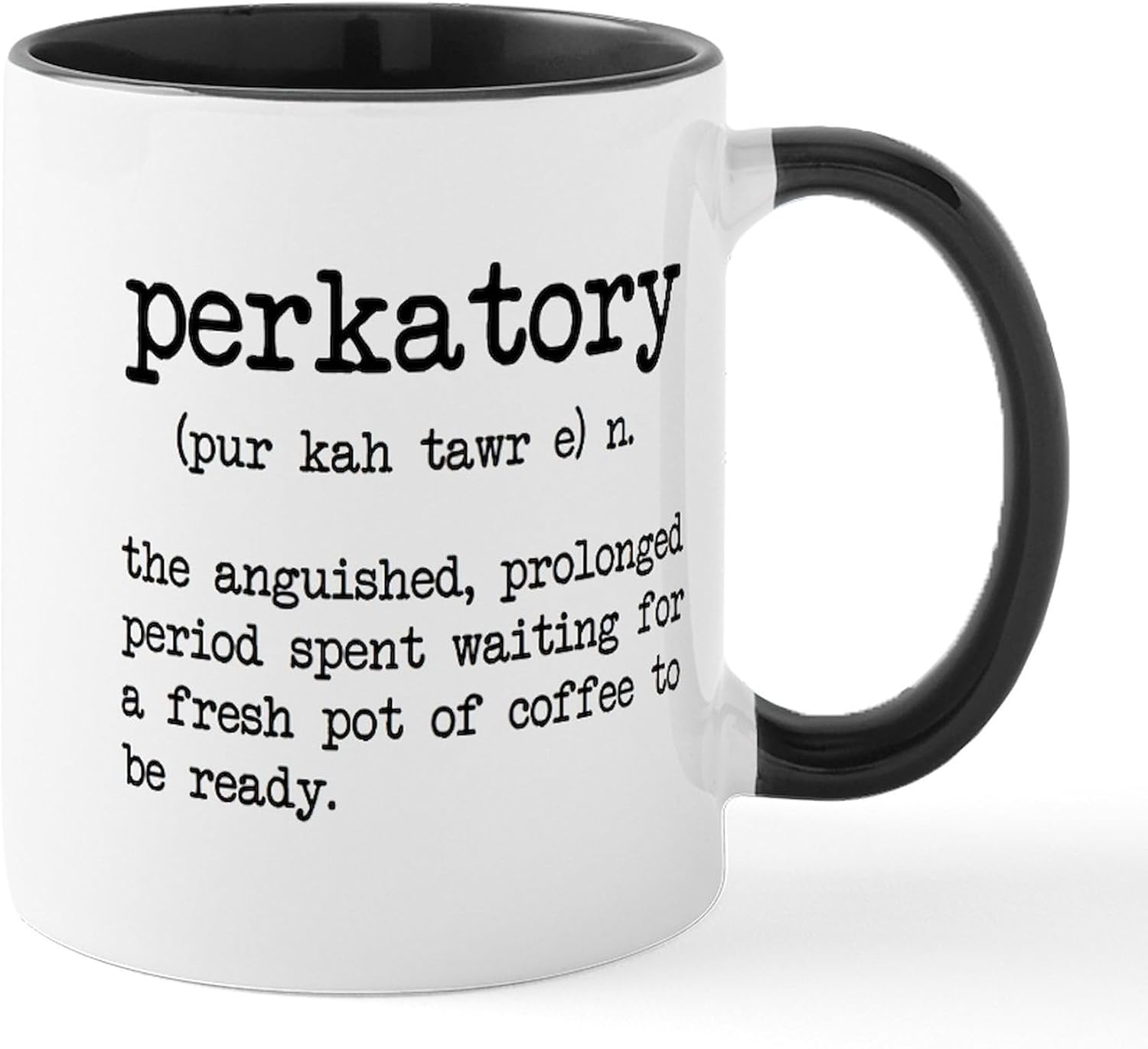 CafePress Perkatory Mugs – Taza de café de cerámica de 11 oz (11.0 fl oz)