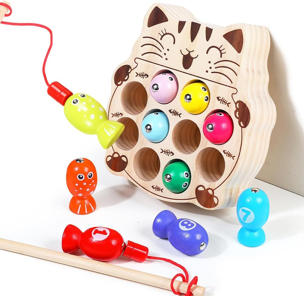 Juguete Montessori de madera para niños de 1, 2, 3 años, educativa preescolar, coordinación de ojos y manos, juguete de aprendizaje para niños