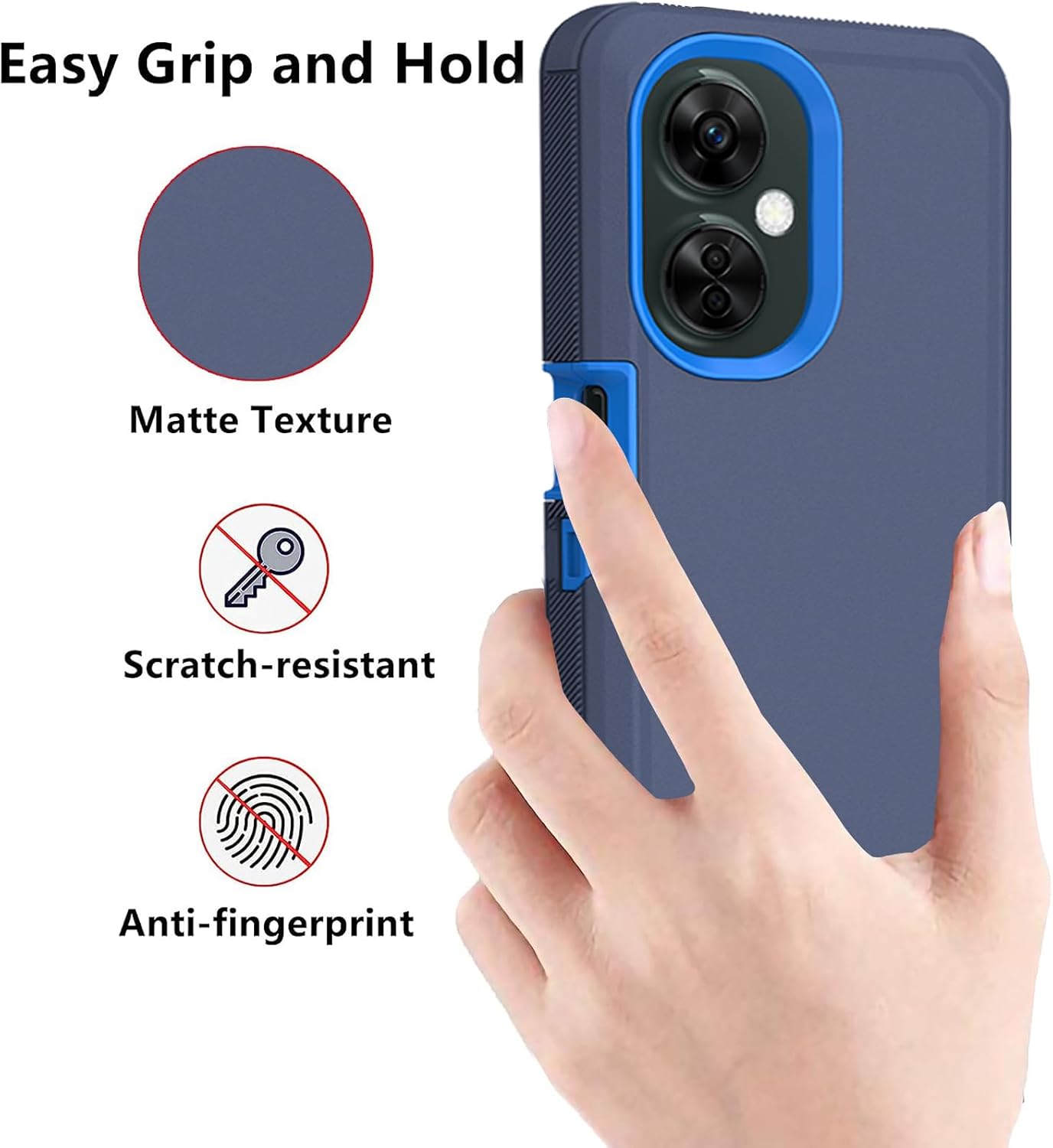 Funda protectora protectora 3 en 1 para Oneplus Nord N30 5G, resistente a los golpes, a prueba de polvo, 3 en 1, para Oneplus Nord N30CE 3 Lite 5G