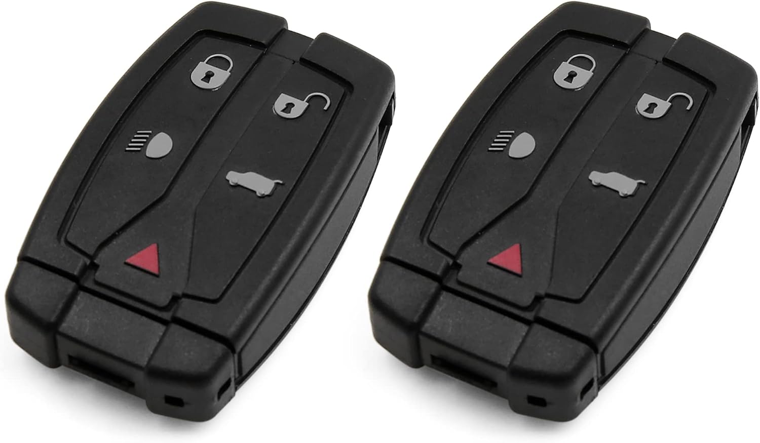 X AUTOHAUX 2 piezas de 5 botones sin cortar, llave de entrada sin llave, control remoto, carcasa para Land para Rover Freelander Discovery 2