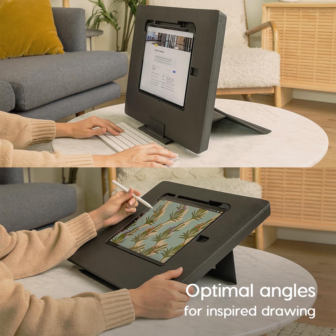 Astropad Darkboard Pro – Soporte de dibujo para iPad con bolsillo para Apple Pencil – Soporte de dibujo ligero para artistas – Tablero de dibujo