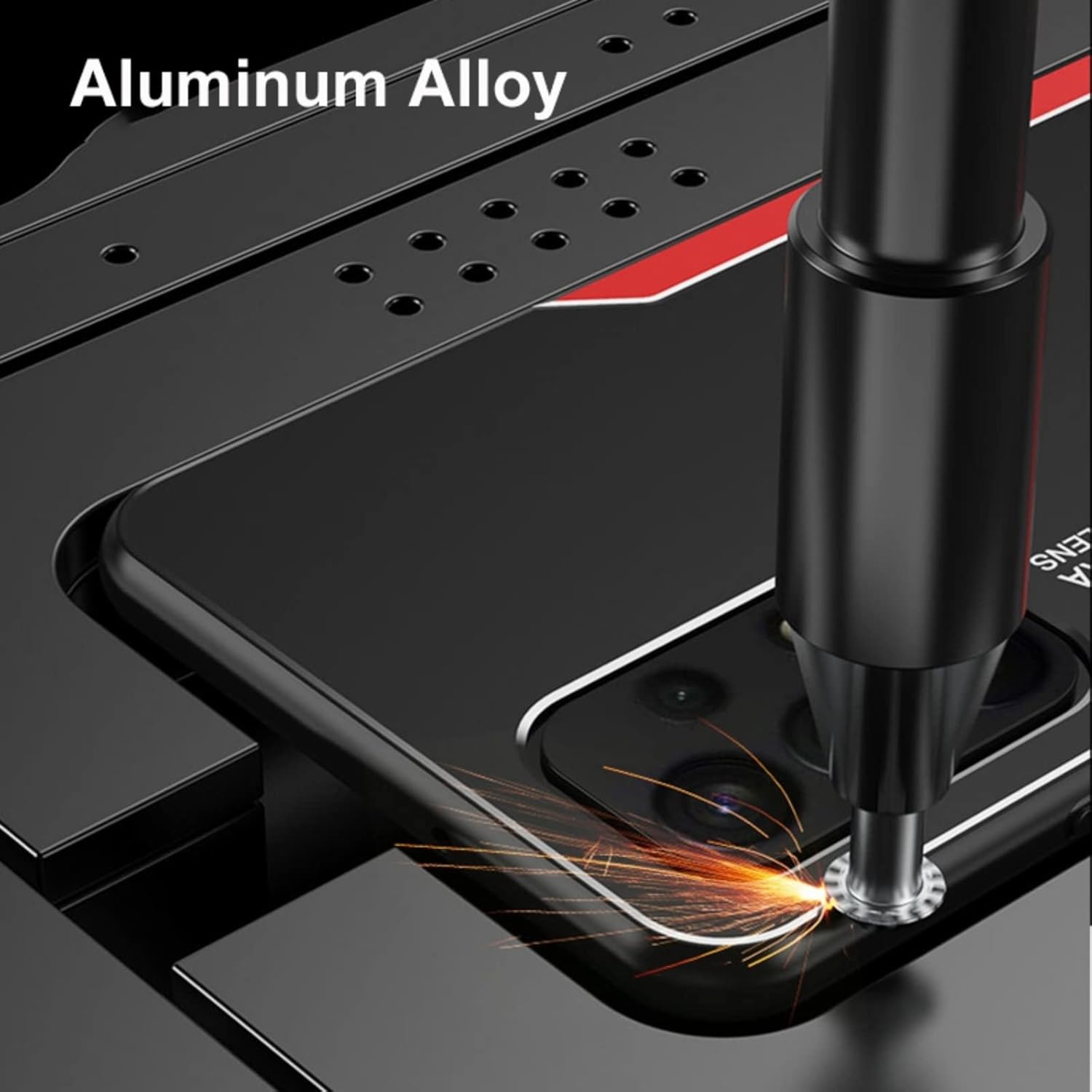 Luxury Business – Funda de metal ultrafina para hombre para Samsung Galaxy A52 A53 A51 A32 5G 4G, aleación de aluminio + TPU cubierta trasera de