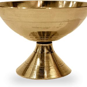 SATVIK 1 pieza de latón hecho a mano Pyali Diya lámpara de aceite ornamental Deepak Payali Deepam Kutthu Vilakku India inauguración de la casa regalo SATVIK 1 pieza de latón hecho a mano Pyali Diya lámpara de aceite ornamental Deepak Payali Deepam Kutthu Vilakku India inauguración de la casa regalo