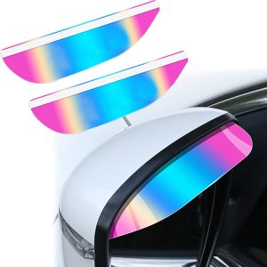 Hawyet 2 viseras protectoras para espejo de puerta de automóvil, 7.0 x 1.8 pulgadas, PVC suave, impermeable, espejo retrovisor lateral para cejas, Hawyet 2 viseras protectoras para espejo de puerta de automóvil, 7.0 x 1.8 pulgadas, PVC suave, impermeable, espejo retrovisor lateral para cejas,
