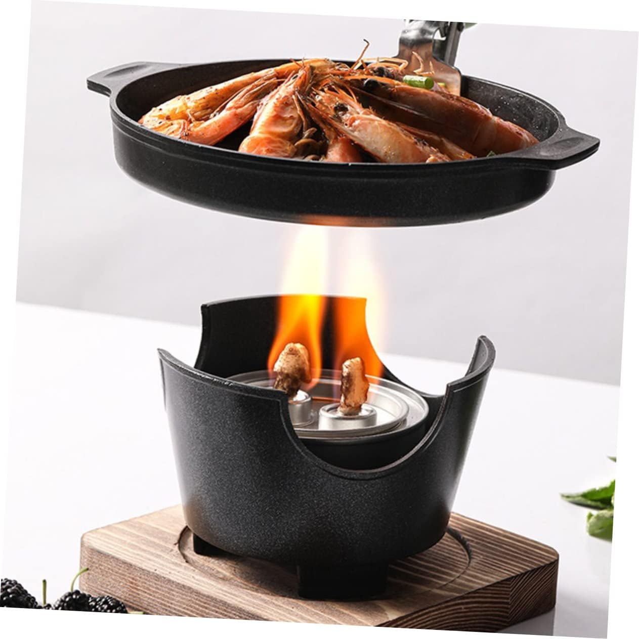 1 Unidades Parrilla Pescado Barbacoa Asador Estufa de Camping Parrilla de servir Sartén para el hogar Utensilios para hornear Metal Asado Estufa