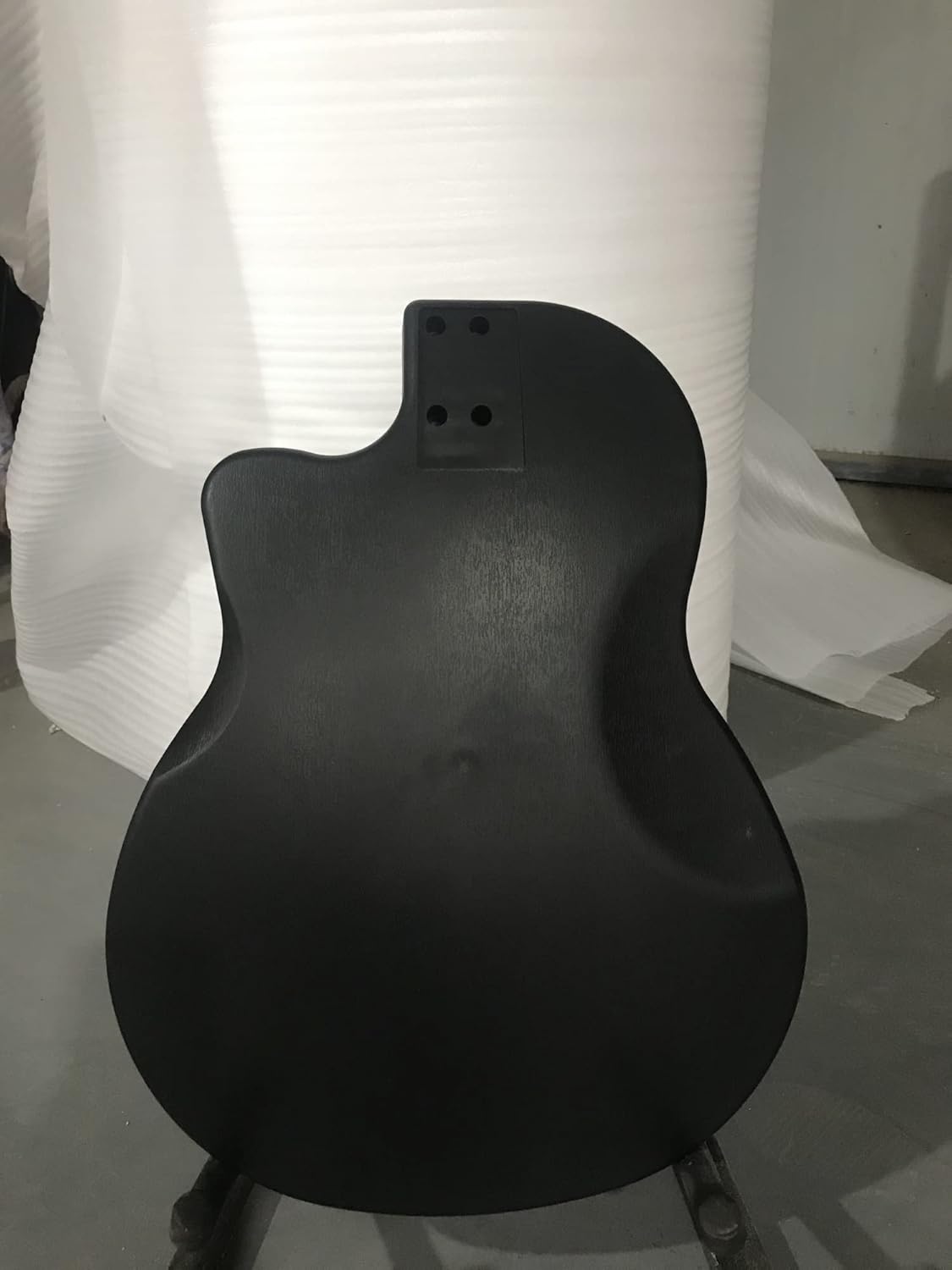 SHUNTIAN Kits de guitarra DIY 1 unids 39 pulgadas guitarra acústica cuerpo 6 cuerdas espalda redonda diseño recortado panel de guitarra popular