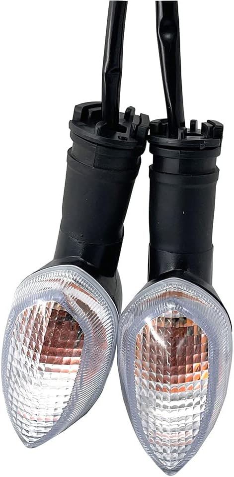 Indicadores de giro para motocicleta, luz ámbar, lámpara intermitente LED para motocicleta, compatible con Yamaha FZ1 FZ6 FZ1000 FZ600 R6 R1, lente