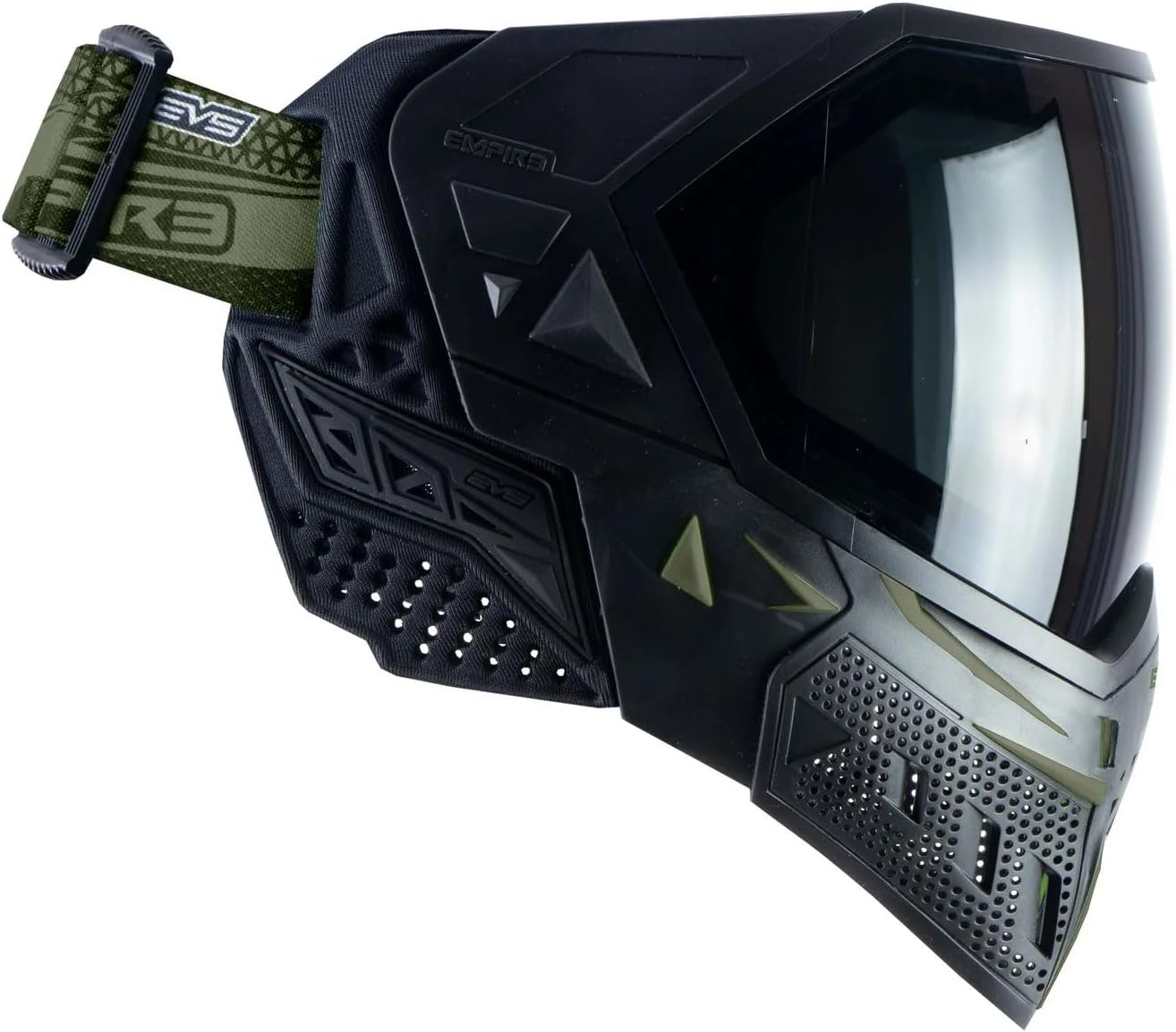 Empire Axe 2.0 – Pistola de paintball de competición con máscara térmica EVS, morado polvonegro polvo, negro EVS, negrooliva