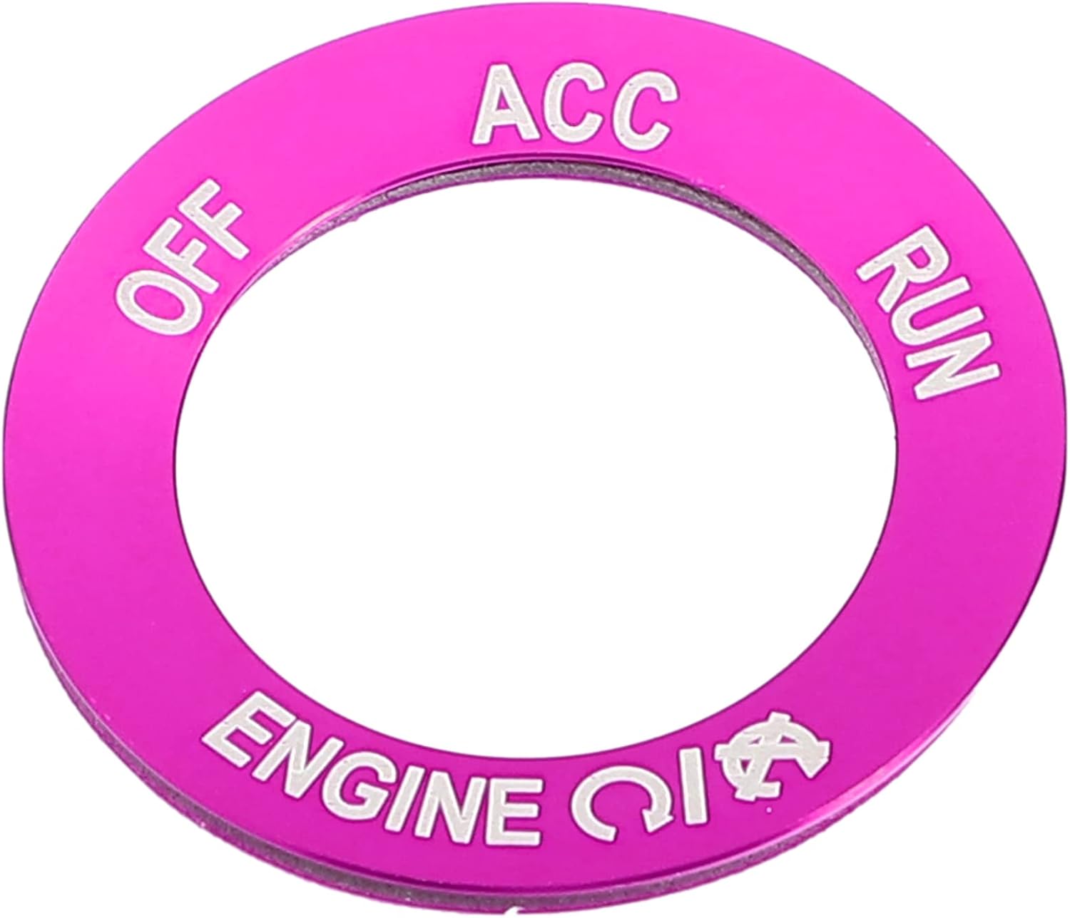 A ABSOPRO Adhesivo para cubierta de botón de arranque del motor para Dodge Challenger Charger para RAM 2010-2020, aleación de aluminio, rosa