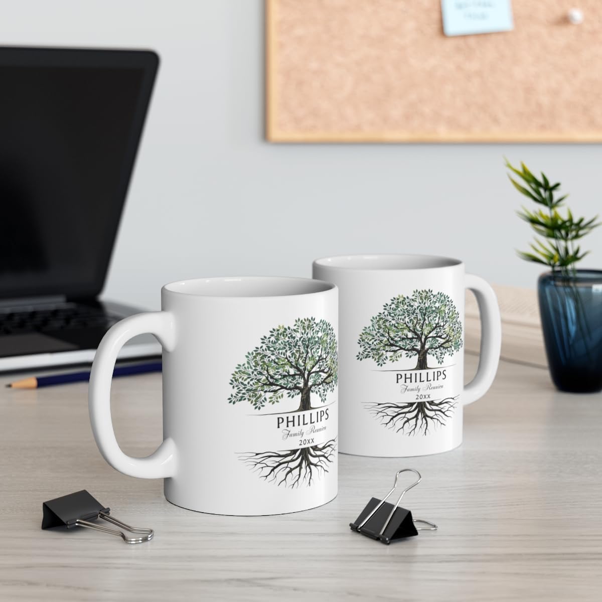 GLAVICY Taza personalizada de reunión familiar, taza de reunión familiar, regalo la mejor idea, decoración de fiesta de reunión familiar de