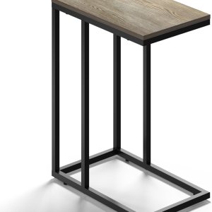 MAXTOWN – Mesa auxiliar en forma de C, mesa auxiliar pequeña para espacios pequeños, mesa de sofá para sala de estar, dormitorio, mesa auxiliar MAXTOWN – Mesa auxiliar en forma de C, mesa auxiliar pequeña para espacios pequeños, mesa de sofá para sala de estar, dormitorio, mesa auxiliar