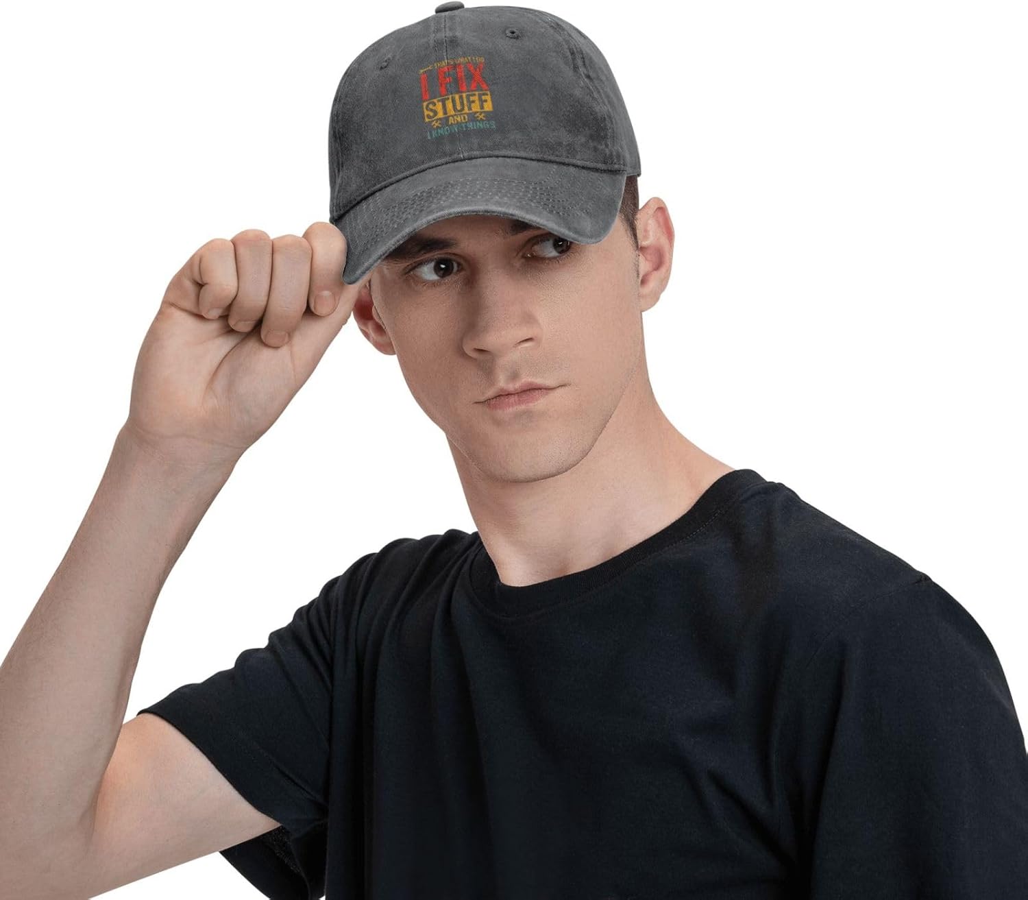 I Fix Stuff and I Know Things Hat That’s What I Do I Fix Stuff and I Know Things Baseball Cap Funny Hat for Men
