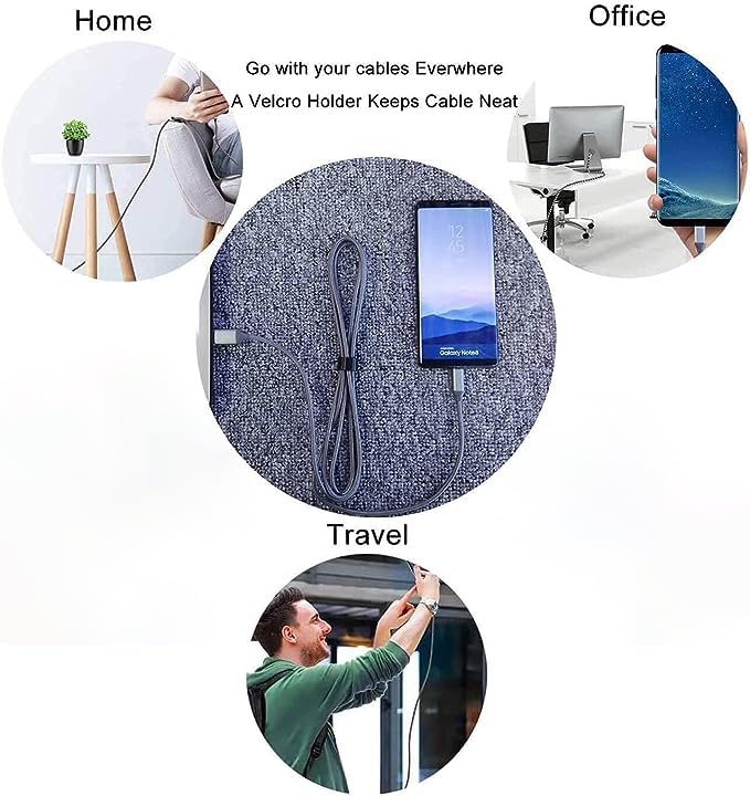 Paquete de 2 cables USB C de 10 pies, carga iPhone 15 16 Pro Max, iPad Pro, carga rápida, cable de nailon para Samsung Galaxy S24 S23 S22 S21 S20