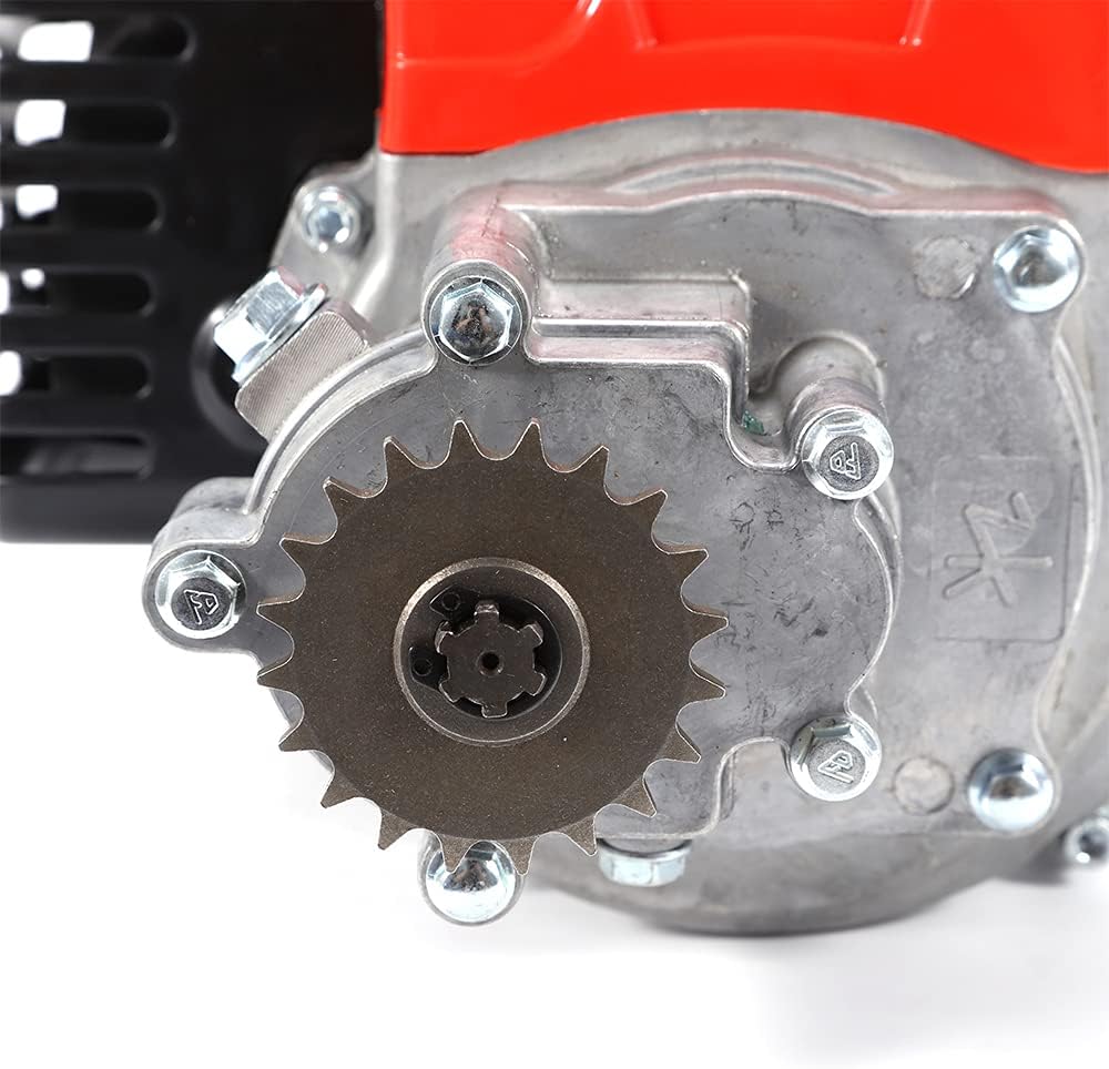 CNCEST Motor completo de 2 tiempos de 49 CC, arranque de motor de un solo cilindro refrigerado por aire, perfecto para bicicletas de bolsillo,