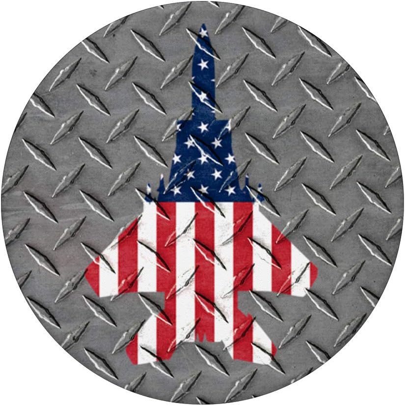 F15 Eagle US Fighter Avión Jet Avión de acero  PopSockets agarre y soporte para teléfonos y tabletas