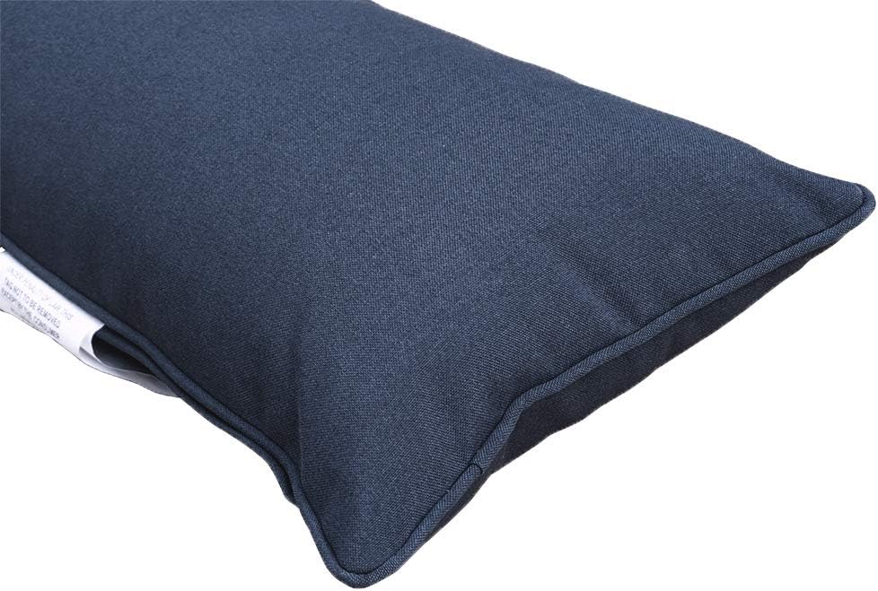 Almohadas lumbares decorativas para interiores y exteriores, resistentes al agua, 18 x 10 pulgadas, juego de 2 para muebles de patio, almohadas