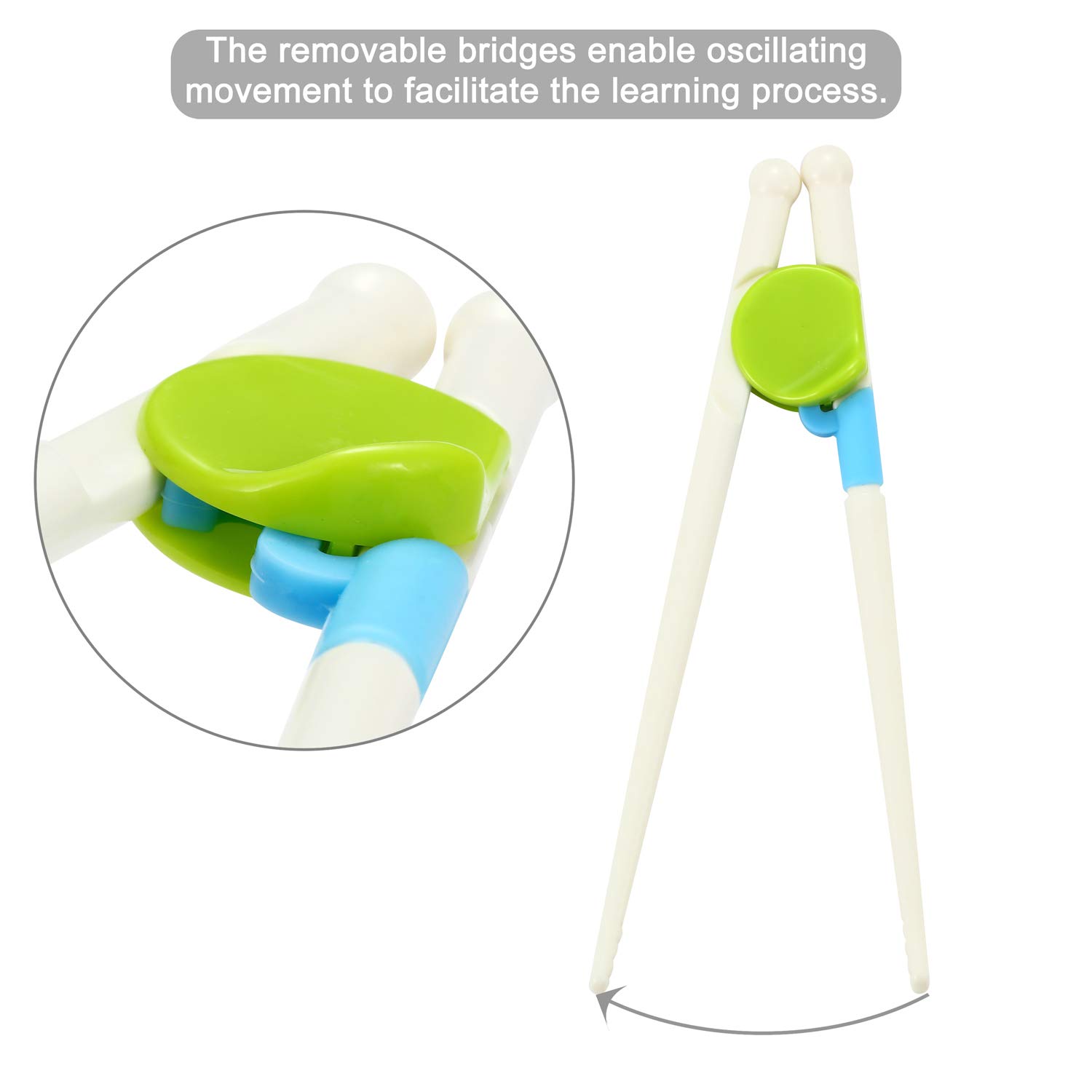 PandaEar Palillos de entrenamiento para niños y adultos (paquete de 2)