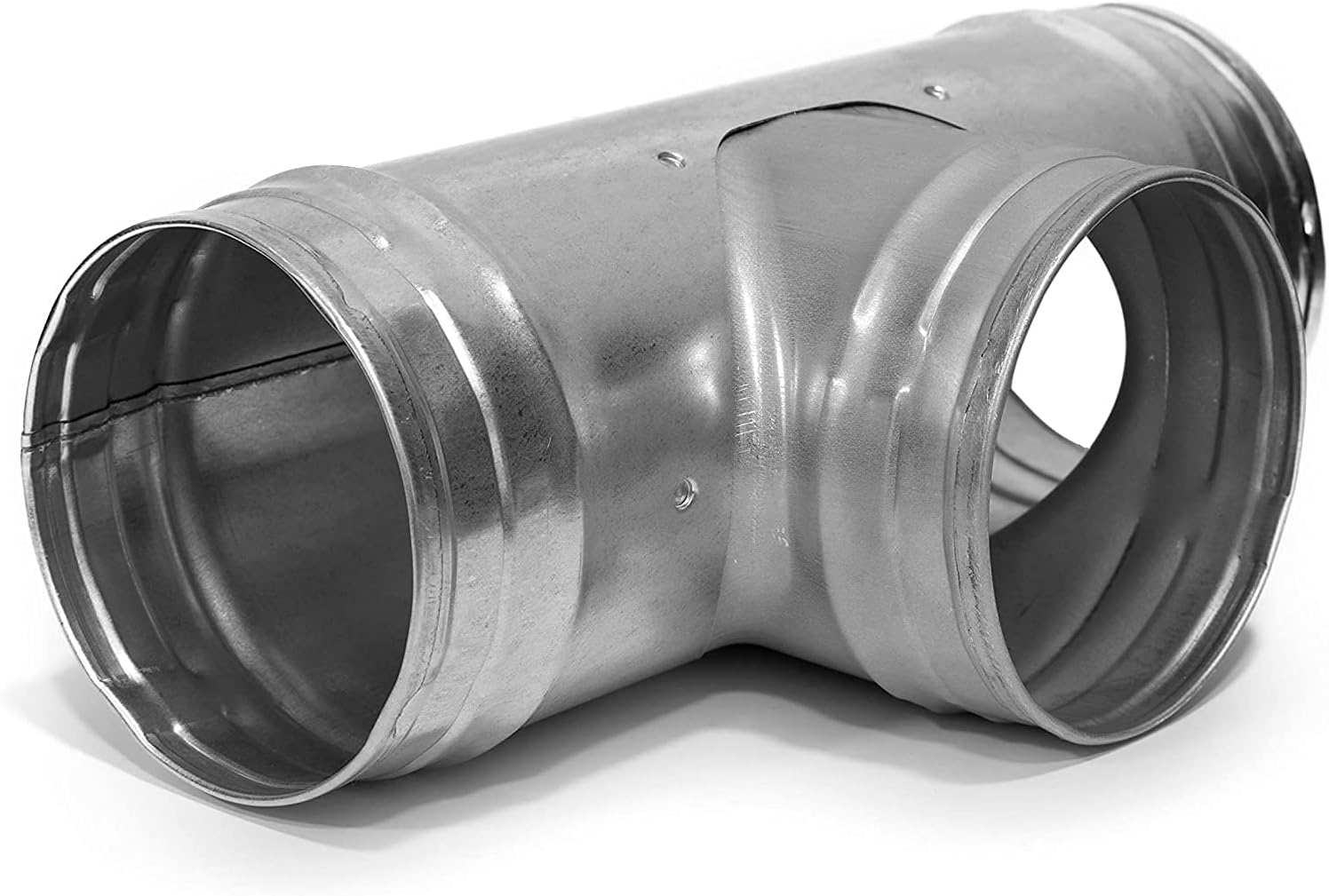 Vent Systems Conector de conducto de 6 pulgadas, adaptador de manguera de 3 vías para manguera, conector de tubo redondo en forma de T, ventilador