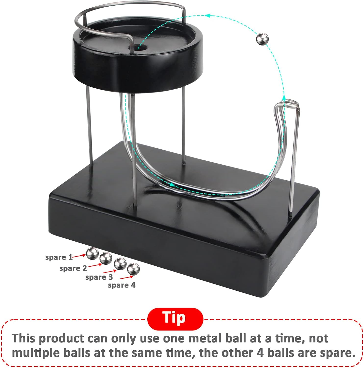 Kinetic Art – Máquina de movimiento perpetuo, modelo de energía cinética de equilibrio físico, artilugios de física Newtons, juguetes de bola