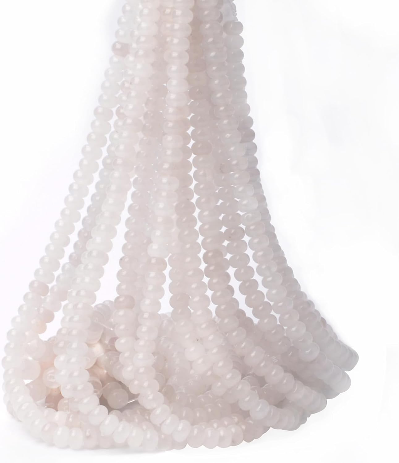 ICAI – Cuentas espaciadoras naturales de 0.197 x 0.315 in, cuentas sueltas para hacer joyas, manualidades, diseño de 1 hebra de 15 pulgadas APPR