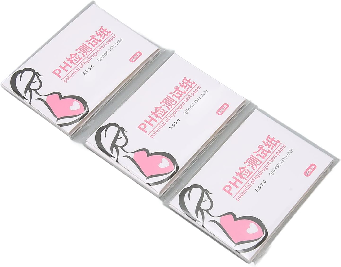 Tira de prueba de líquido amniótico, papel de prueba de pH de alta sensibilidad, 3 juegos de 80 tiras de prueba con tarjeta de color, para madres