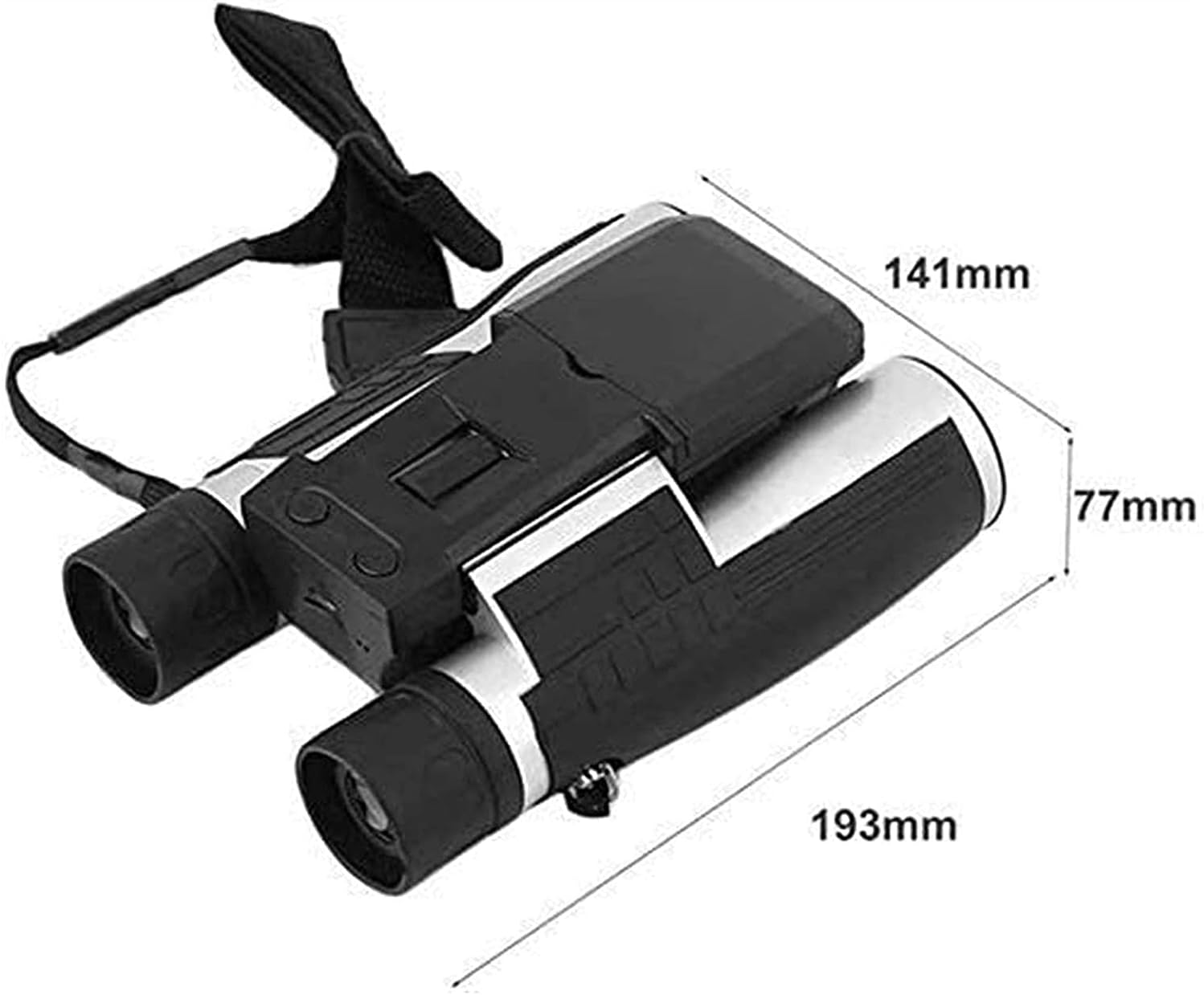 Telescopio de viaje portátil Cámara digital 1080P 2.0 “12X32 HD Binoculares negros telescopio plegable con cámara digital incorporada, nuevos