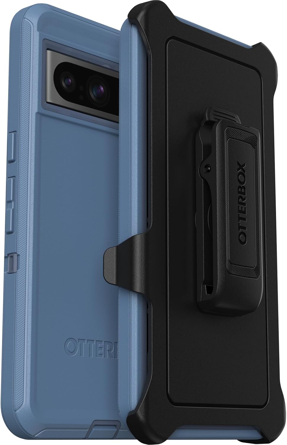 OtterBox Funda para Google Pixel 8 Pro Defender Series, color azul bebé, resistente y duradera, con protección de puerto, incluye soporte de clip