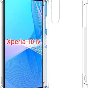 USTIYA Caso para Sony Xperia 10 IV Clear TPU cuatro esquinas cubierta protectora transparente suave funda USTIYA Caso para Sony Xperia 10 IV Clear TPU cuatro esquinas cubierta protectora transparente suave funda