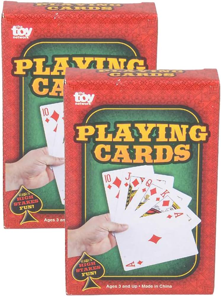 The Dreidel Company Baraja de cartas de juego, 2.25 pulgadas x 3.5 pulgadas (paquete de 2)