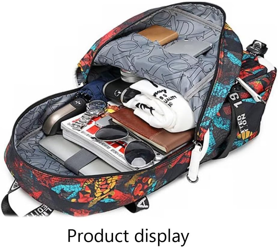 Jugador de Fútbol M-essi Mochila Multifunción Viaje Portátil Ventiladores Bolsa Multicolor Para Hombres Mujeres, Azul marino – 3, Moderno